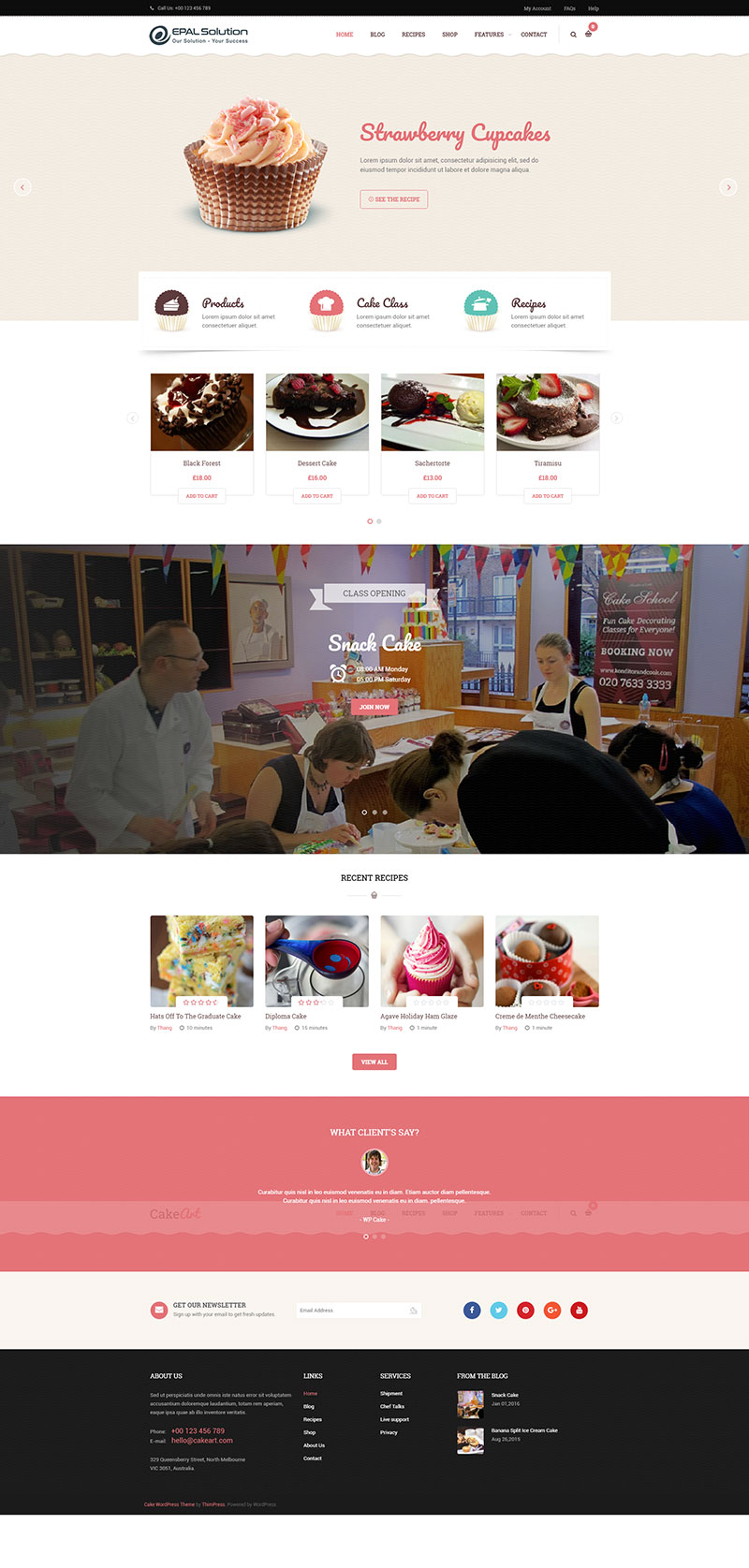 Mẫu Web Ẩm Thực / A1332