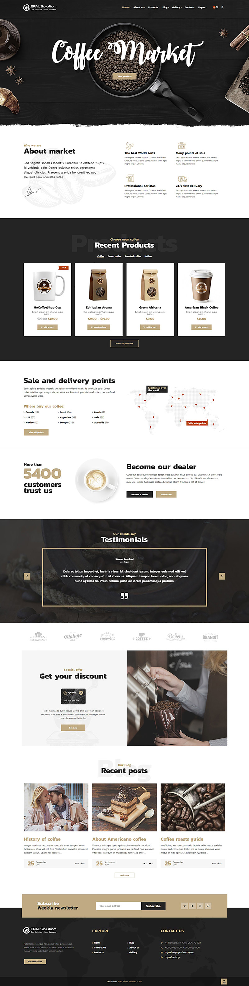 Mẫu Web Coffee / C1016