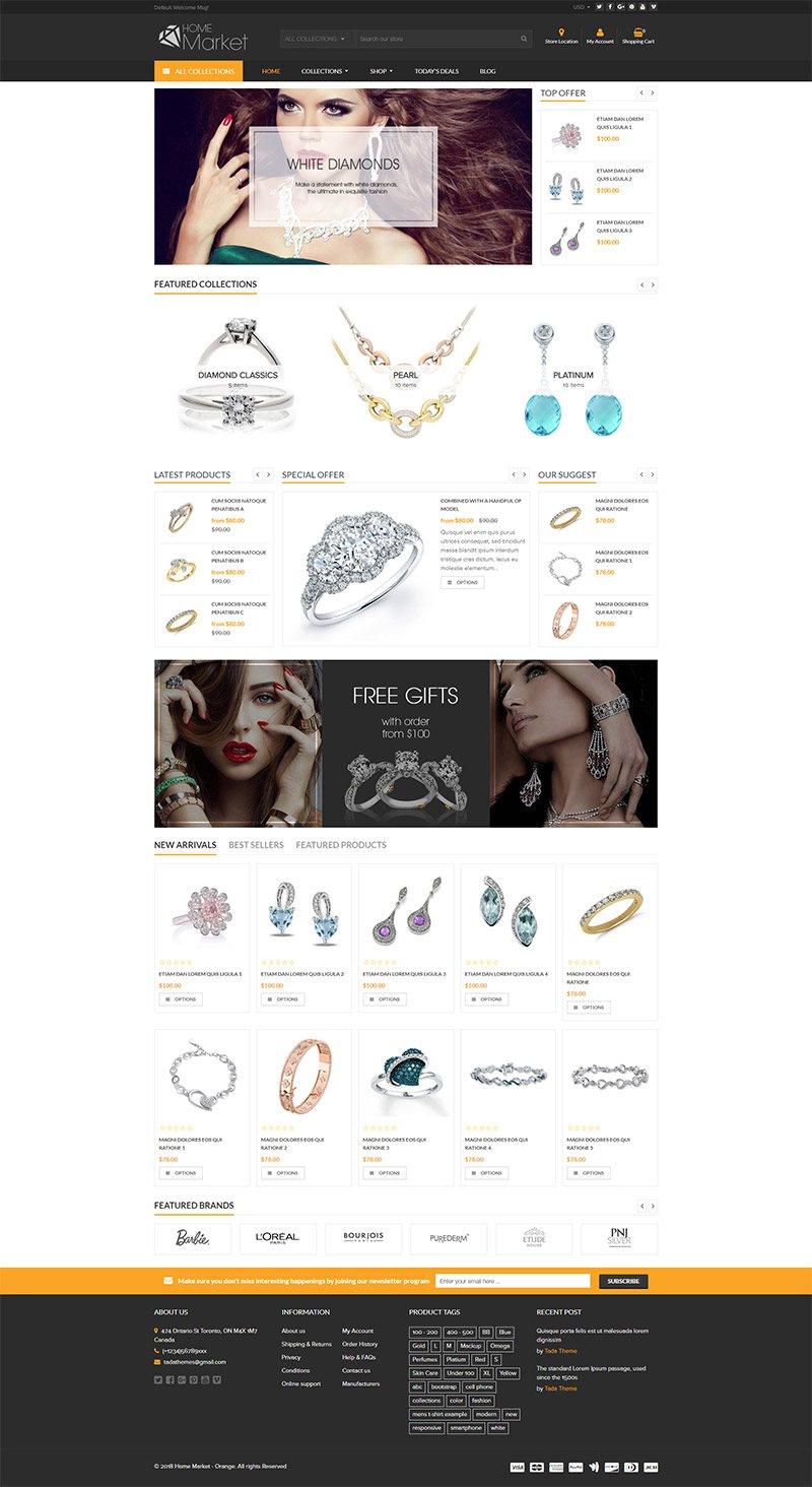 Mẫu web thương mại điện tử / T2009