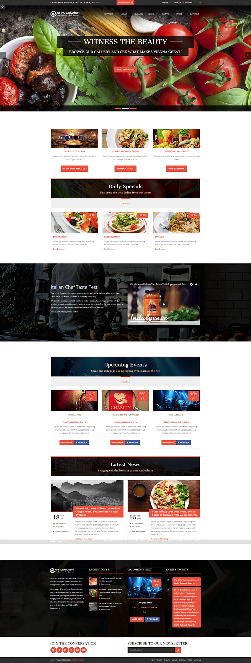Mẫu Web Ẩm Thực / A1333