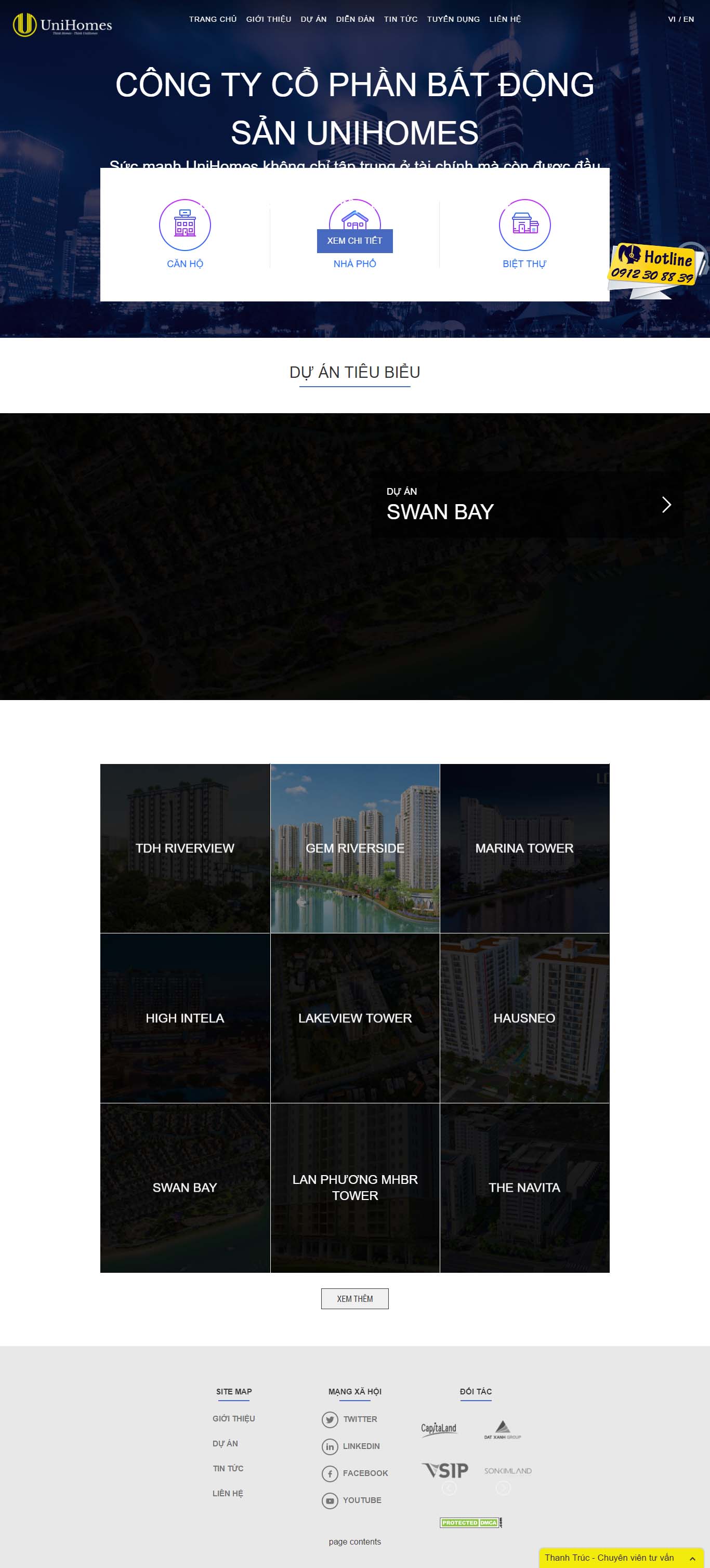 Mẫu Web bất động sản / D0168