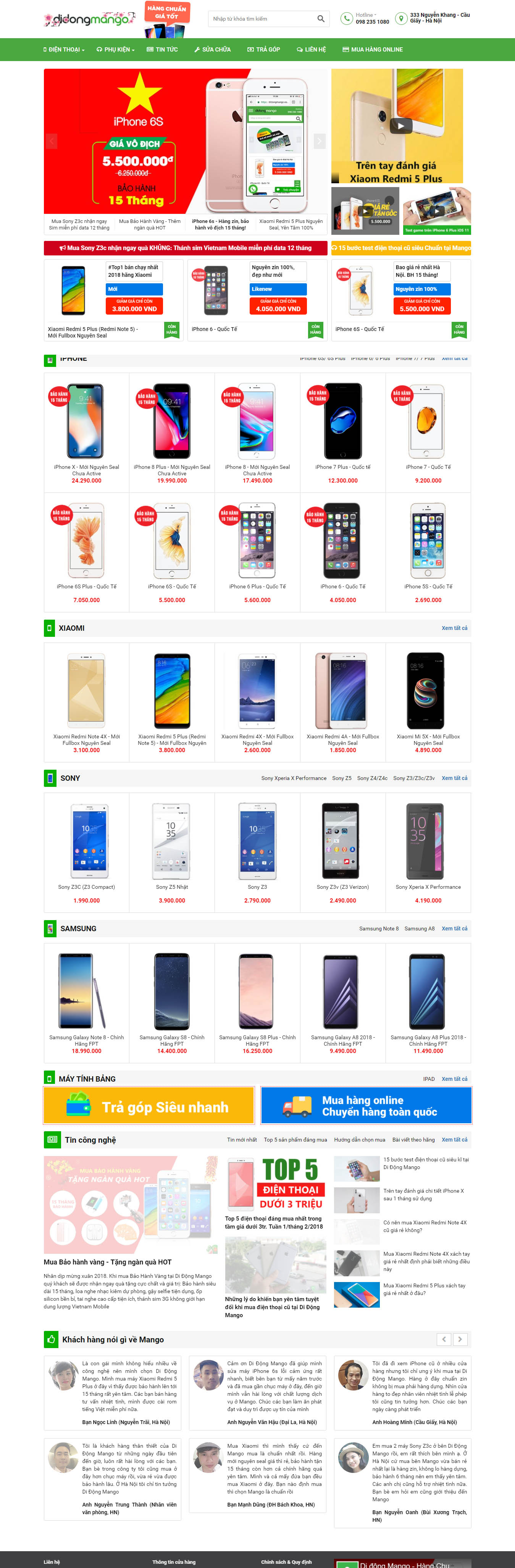 Mẫu Web Công Nghệ / CN0177