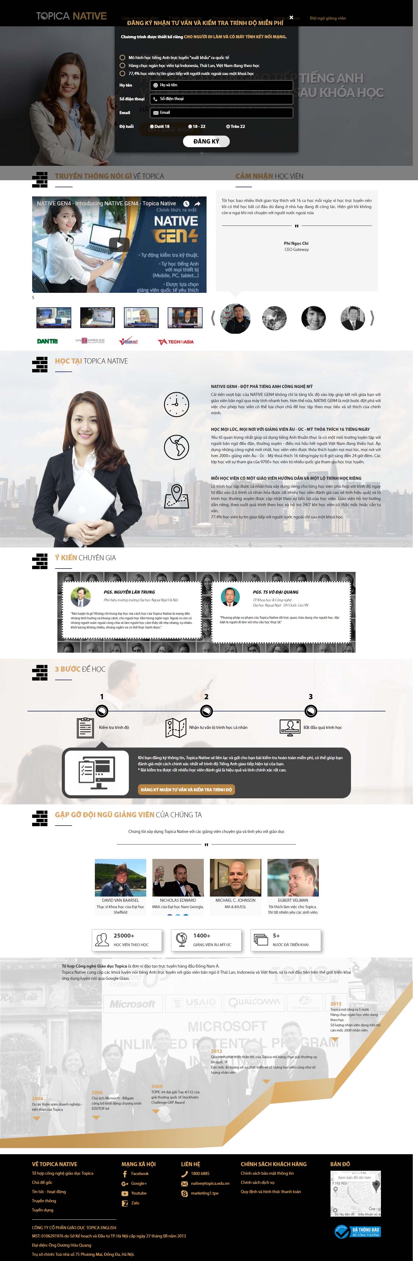 Mẫu Web Giáo Dục / G0162
