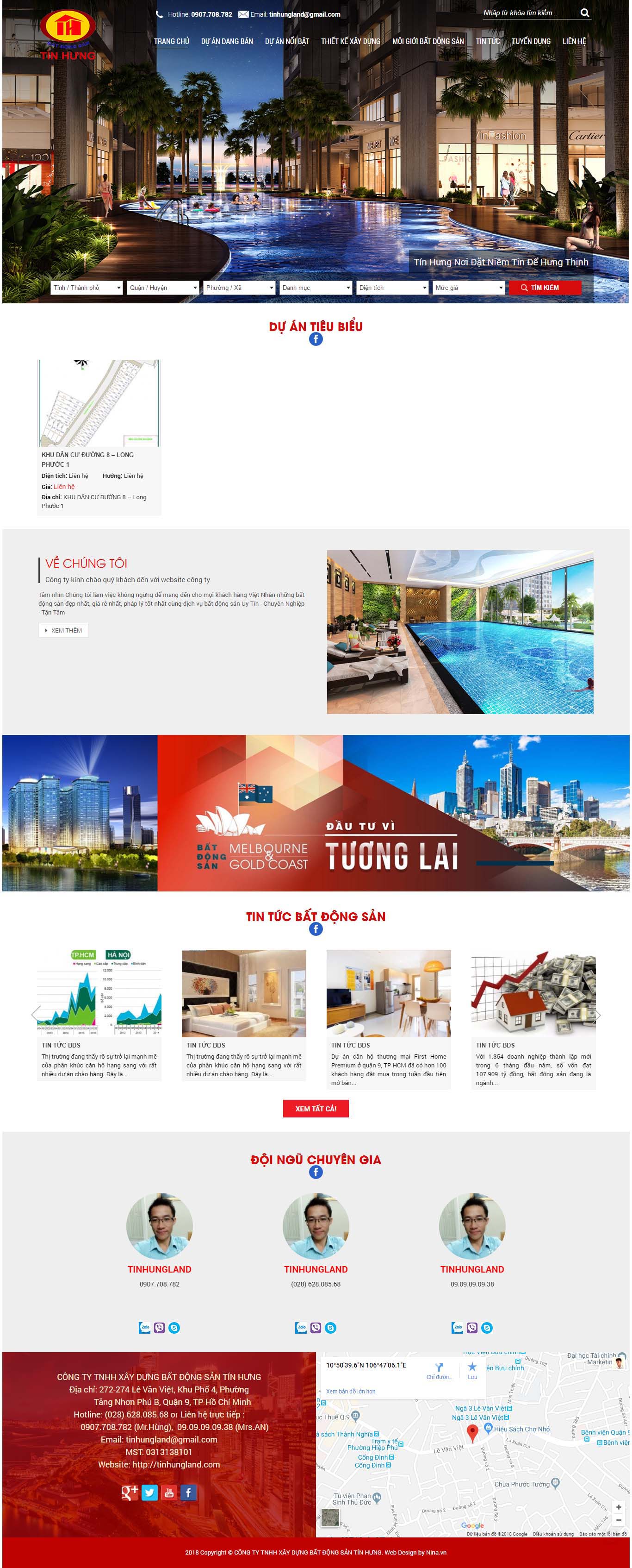 Mẫu Web bất động sản / D0163